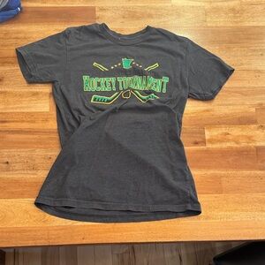 Gray Hockey Tournament Graphic Tee
